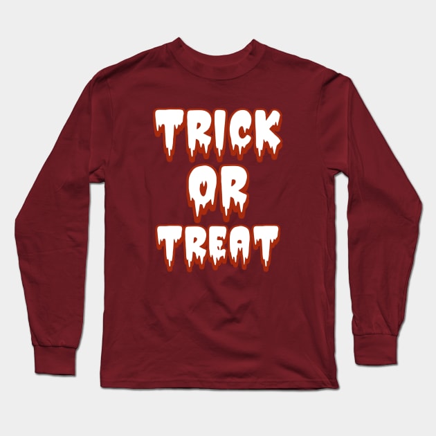 Halloween Trick Or Treat Long Sleeve T-Shirt by MONMON-75